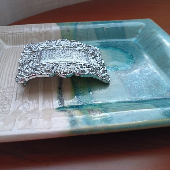 Beaux-Arts Ornamented Silver Belt Buckle Made in Britain